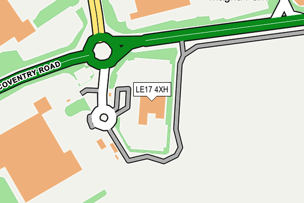 LE17 4XH map - OS OpenMap – Local (Ordnance Survey) LE17 4XH map - OS OpenMap – Local (Ordnance Survey)