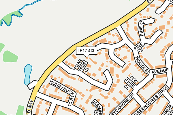 LE17 4XL map - OS OpenMap – Local (Ordnance Survey) LE17 4XL map - OS OpenMap – Local (Ordnance Survey)