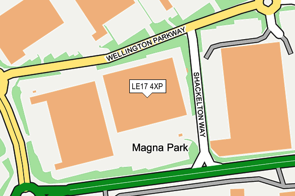 LE17 4XP map - OS OpenMap – Local (Ordnance Survey)