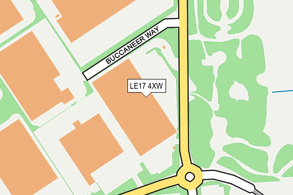 LE17 4XW map - OS OpenMap – Local (Ordnance Survey) LE17 4XW map - OS OpenMap – Local (Ordnance Survey)