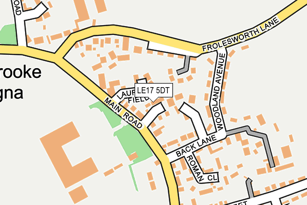 LE17 5DT map - OS OpenMap – Local (Ordnance Survey) LE17 5DT map - OS OpenMap – Local (Ordnance Survey)