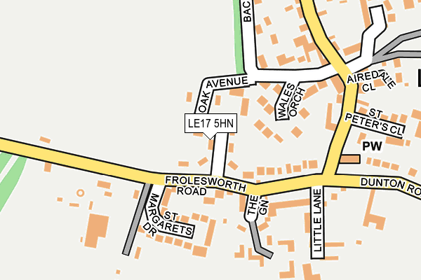 LE17 5HN map - OS OpenMap – Local (Ordnance Survey) LE17 5HN map - OS OpenMap – Local (Ordnance Survey)