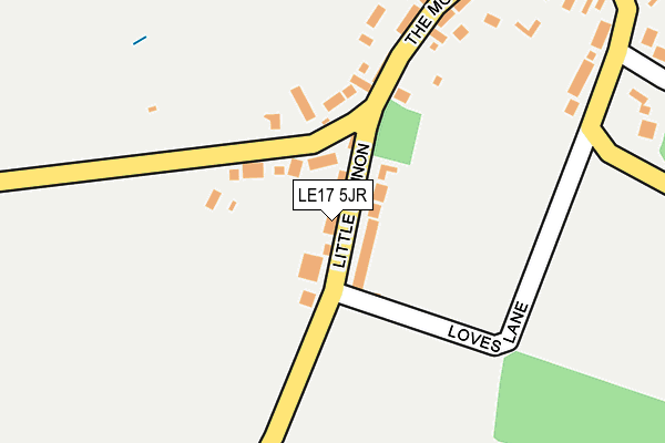 LE17 5JR map - OS OpenMap – Local (Ordnance Survey) LE17 5JR map - OS OpenMap – Local (Ordnance Survey)