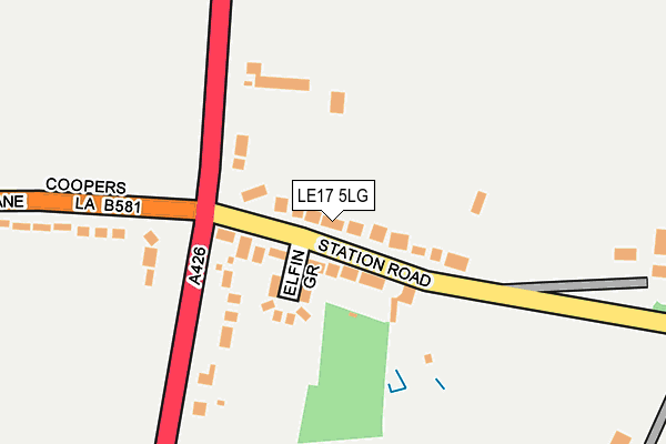 LE17 5LG map - OS OpenMap – Local (Ordnance Survey) LE17 5LG map - OS OpenMap – Local (Ordnance Survey)
