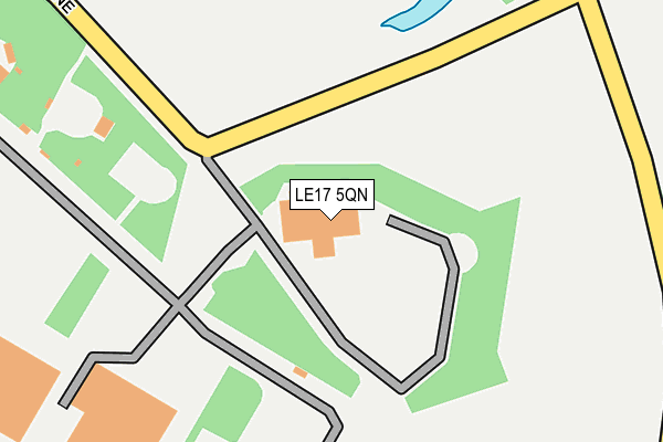 LE17 5QN map - OS OpenMap – Local (Ordnance Survey) LE17 5QN map - OS OpenMap – Local (Ordnance Survey)