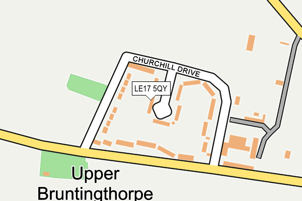 LE17 5QY map - OS OpenMap – Local (Ordnance Survey) LE17 5QY map - OS OpenMap – Local (Ordnance Survey)