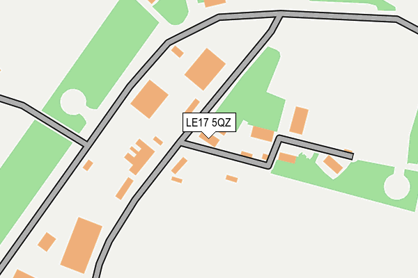 LE17 5QZ map - OS OpenMap – Local (Ordnance Survey) LE17 5QZ map - OS OpenMap – Local (Ordnance Survey)