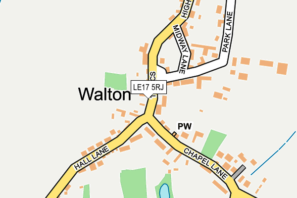 LE17 5RJ map - OS OpenMap – Local (Ordnance Survey) LE17 5RJ map - OS OpenMap – Local (Ordnance Survey)