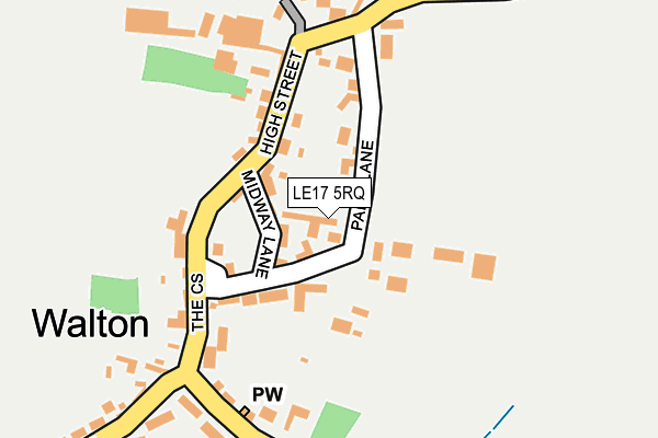 LE17 5RQ map - OS OpenMap – Local (Ordnance Survey) LE17 5RQ map - OS OpenMap – Local (Ordnance Survey)