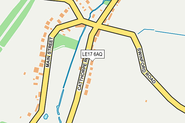 LE17 6AQ map - OS OpenMap – Local (Ordnance Survey) LE17 6AQ map - OS OpenMap – Local (Ordnance Survey)
