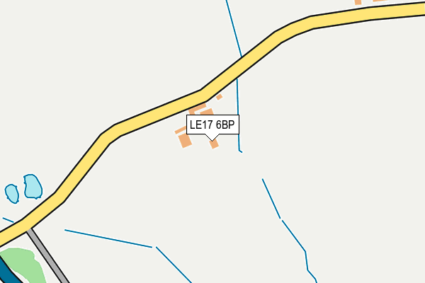 LE17 6BP map - OS OpenMap – Local (Ordnance Survey)