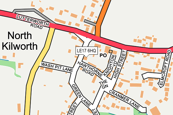 LE17 6HQ map - OS OpenMap – Local (Ordnance Survey) LE17 6HQ map - OS OpenMap – Local (Ordnance Survey)