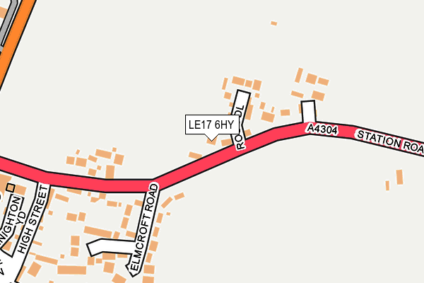 LE17 6HY map - OS OpenMap – Local (Ordnance Survey) LE17 6HY map - OS OpenMap – Local (Ordnance Survey)
