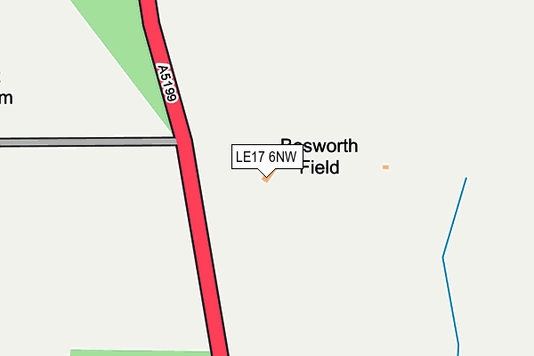 LE17 6NW map - OS OpenMap – Local (Ordnance Survey) LE17 6NW map - OS OpenMap – Local (Ordnance Survey)