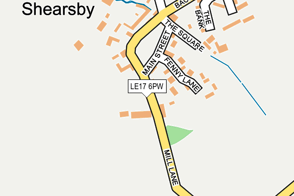 LE17 6PW map - OS OpenMap – Local (Ordnance Survey) LE17 6PW map - OS OpenMap – Local (Ordnance Survey)