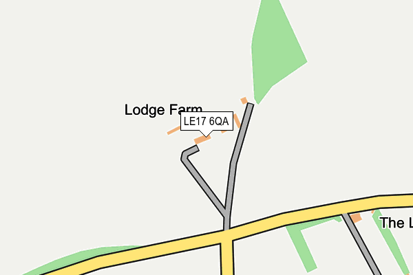 LE17 6QA map - OS OpenMap – Local (Ordnance Survey) LE17 6QA map - OS OpenMap – Local (Ordnance Survey)