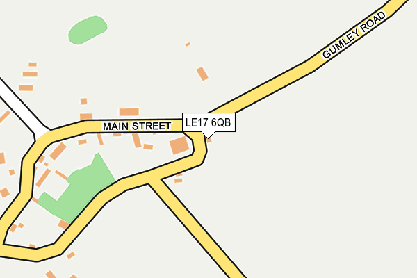 LE17 6QB map - OS OpenMap – Local (Ordnance Survey) LE17 6QB map - OS OpenMap – Local (Ordnance Survey)