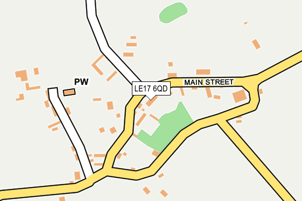 LE17 6QD map - OS OpenMap – Local (Ordnance Survey) LE17 6QD map - OS OpenMap – Local (Ordnance Survey)