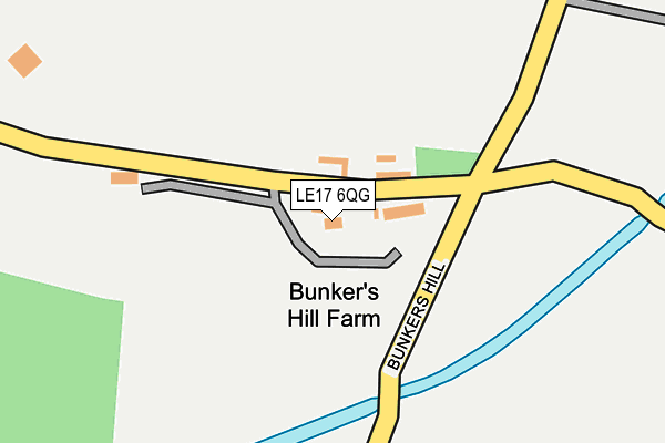 LE17 6QG map - OS OpenMap – Local (Ordnance Survey) LE17 6QG map - OS OpenMap – Local (Ordnance Survey)
