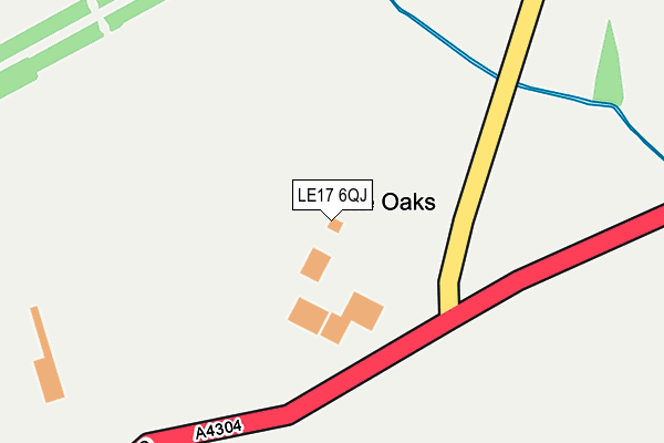 LE17 6QJ map - OS OpenMap – Local (Ordnance Survey) LE17 6QJ map - OS OpenMap – Local (Ordnance Survey)