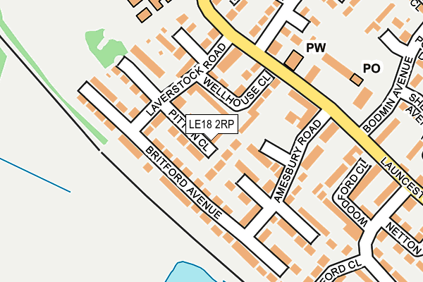 LE18 2RP map - OS OpenMap – Local (Ordnance Survey) LE18 2RP map - OS OpenMap – Local (Ordnance Survey)