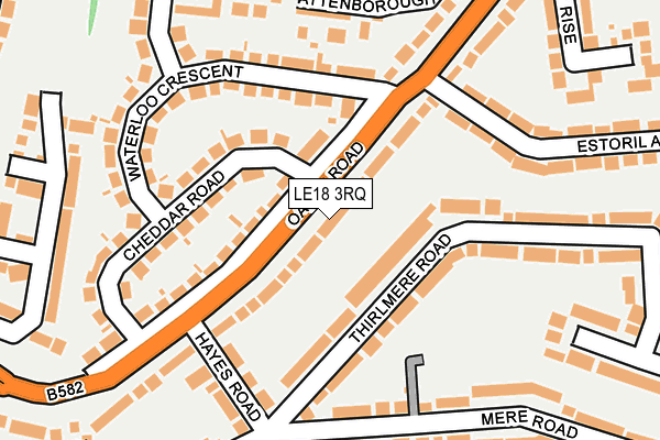 LE18 3RQ map - OS OpenMap – Local (Ordnance Survey) LE18 3RQ map - OS OpenMap – Local (Ordnance Survey)