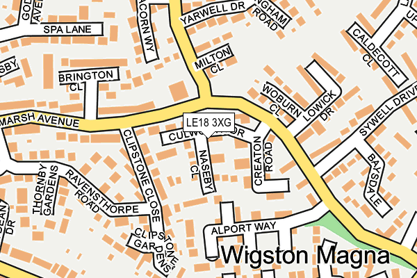 LE18 3XG map - OS OpenMap – Local (Ordnance Survey) LE18 3XG map - OS OpenMap – Local (Ordnance Survey)