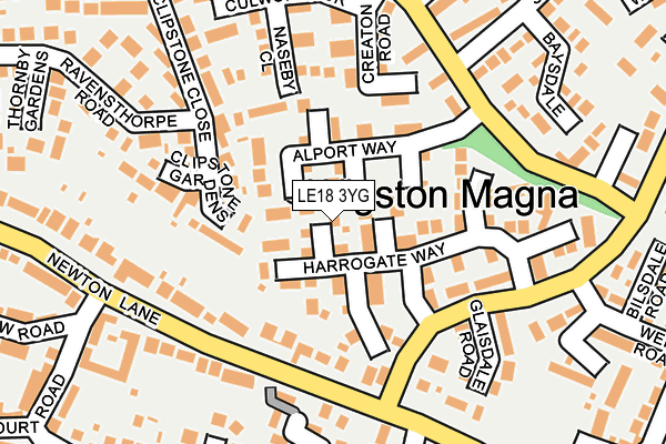 LE18 3YG map - OS OpenMap – Local (Ordnance Survey) LE18 3YG map - OS OpenMap – Local (Ordnance Survey)