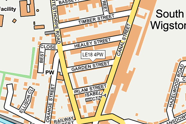 LE18 4PW map - OS OpenMap – Local (Ordnance Survey) LE18 4PW map - OS OpenMap – Local (Ordnance Survey)