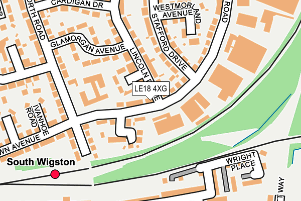 LE18 4XG map - OS OpenMap – Local (Ordnance Survey) LE18 4XG map - OS OpenMap – Local (Ordnance Survey)