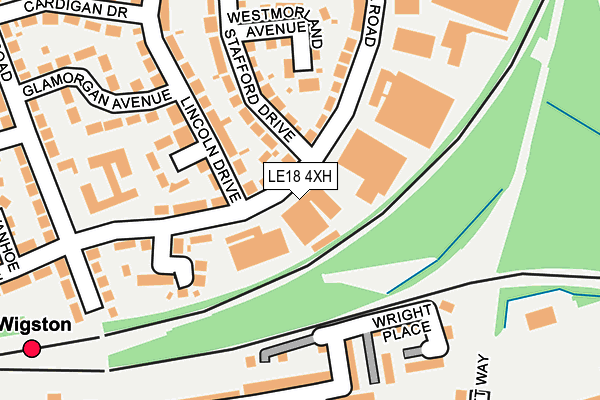LE18 4XH map - OS OpenMap – Local (Ordnance Survey) LE18 4XH map - OS OpenMap – Local (Ordnance Survey)