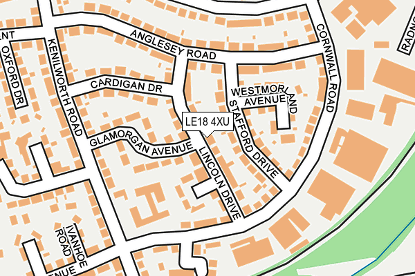 LE18 4XU map - OS OpenMap – Local (Ordnance Survey) LE18 4XU map - OS OpenMap – Local (Ordnance Survey)