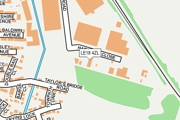 LE18 4ZL map - OS OpenMap – Local (Ordnance Survey) LE18 4ZL map - OS OpenMap – Local (Ordnance Survey)