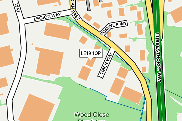 LE19 1QP map - OS OpenMap – Local (Ordnance Survey) LE19 1QP map - OS OpenMap – Local (Ordnance Survey)