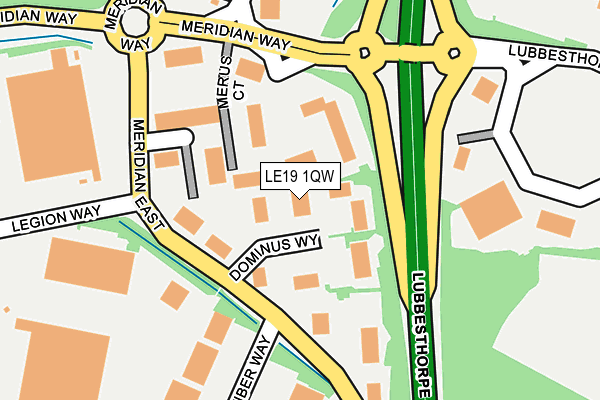 LE19 1QW map - OS OpenMap – Local (Ordnance Survey) LE19 1QW map - OS OpenMap – Local (Ordnance Survey)