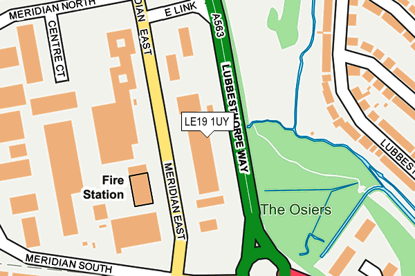 LE19 1UY map - OS OpenMap – Local (Ordnance Survey) LE19 1UY map - OS OpenMap – Local (Ordnance Survey)