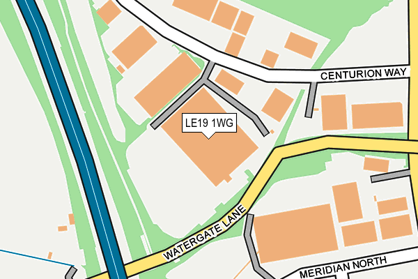 LE19 1WG map - OS OpenMap – Local (Ordnance Survey) LE19 1WG map - OS OpenMap – Local (Ordnance Survey)