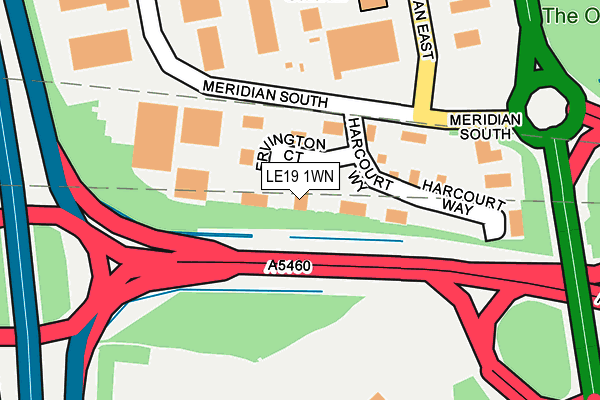 LE19 1WN map - OS OpenMap – Local (Ordnance Survey) LE19 1WN map - OS OpenMap – Local (Ordnance Survey)