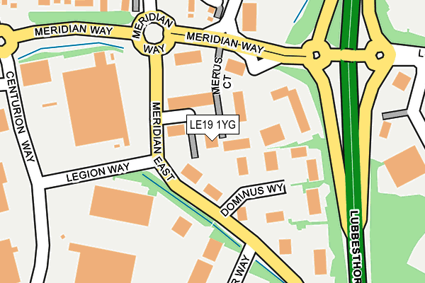 LE19 1YG map - OS OpenMap – Local (Ordnance Survey) LE19 1YG map - OS OpenMap – Local (Ordnance Survey)