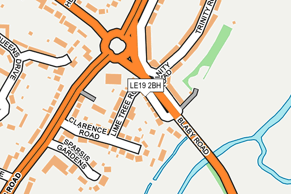 LE19 2BH map - OS OpenMap – Local (Ordnance Survey) LE19 2BH map - OS OpenMap – Local (Ordnance Survey)