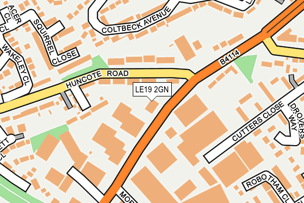 LE19 2GN map - OS OpenMap – Local (Ordnance Survey) LE19 2GN map - OS OpenMap – Local (Ordnance Survey)