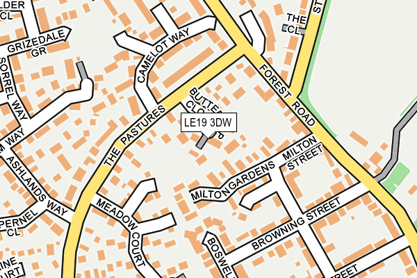 LE19 3DW map - OS OpenMap – Local (Ordnance Survey) LE19 3DW map - OS OpenMap – Local (Ordnance Survey)