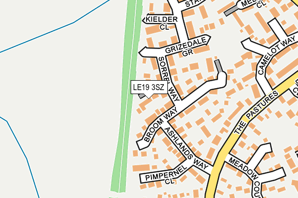 LE19 3SZ map - OS OpenMap – Local (Ordnance Survey) LE19 3SZ map - OS OpenMap – Local (Ordnance Survey)