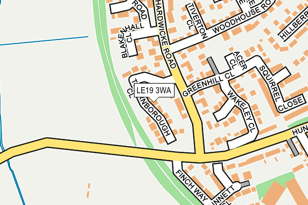 LE19 3WA map - OS OpenMap – Local (Ordnance Survey) LE19 3WA map - OS OpenMap – Local (Ordnance Survey)