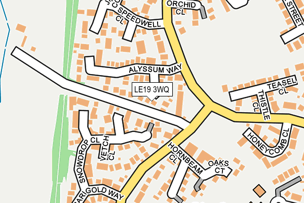 LE19 3WQ map - OS OpenMap – Local (Ordnance Survey) LE19 3WQ map - OS OpenMap – Local (Ordnance Survey)