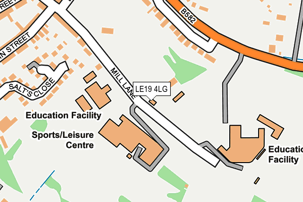 LE19 4LG map - OS OpenMap – Local (Ordnance Survey) LE19 4LG map - OS OpenMap – Local (Ordnance Survey)