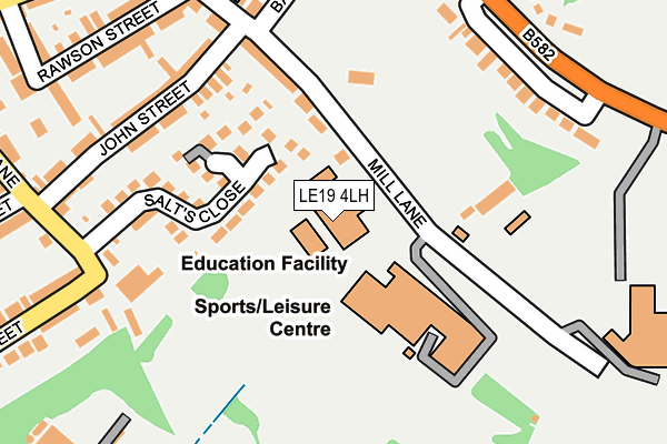 LE19 4LH map - OS OpenMap – Local (Ordnance Survey)