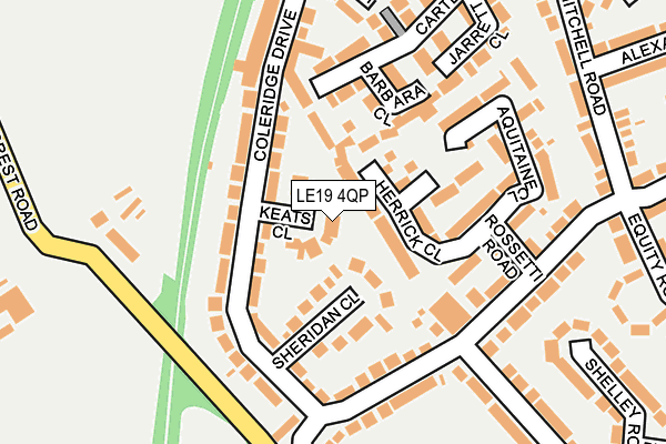 LE19 4QP map - OS OpenMap – Local (Ordnance Survey) LE19 4QP map - OS OpenMap – Local (Ordnance Survey)