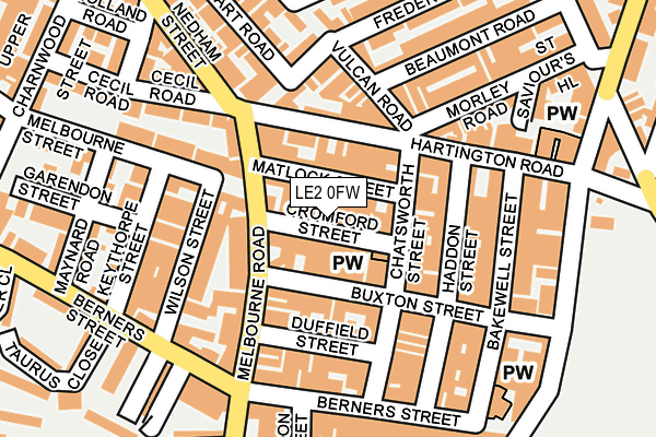 LE2 0FW map - OS OpenMap – Local (Ordnance Survey) LE2 0FW map - OS OpenMap – Local (Ordnance Survey)
