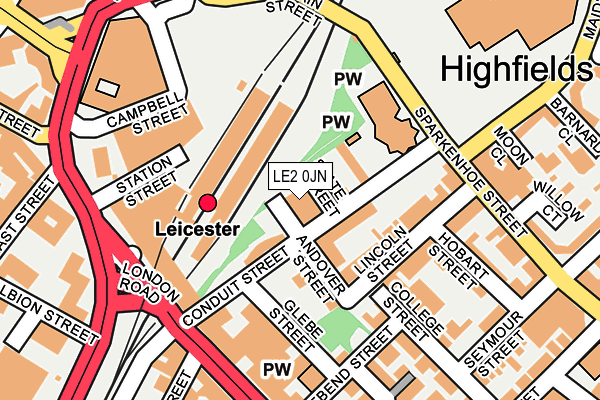 LE2 0JN map - OS OpenMap – Local (Ordnance Survey) LE2 0JN map - OS OpenMap – Local (Ordnance Survey)